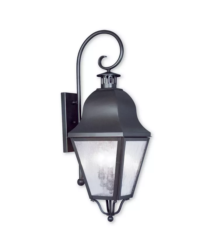 Livex Amwell 3-Light Outdoor Wall Lantern - Intensery