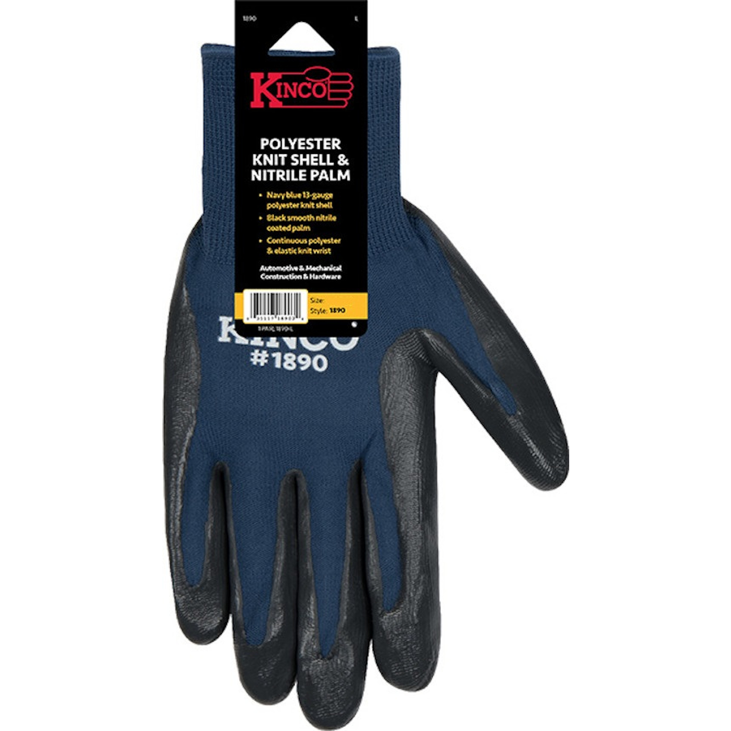 Kinco Men\u0027s Indoor/Outdoor Gloves Navy M 1 pair - Intensery