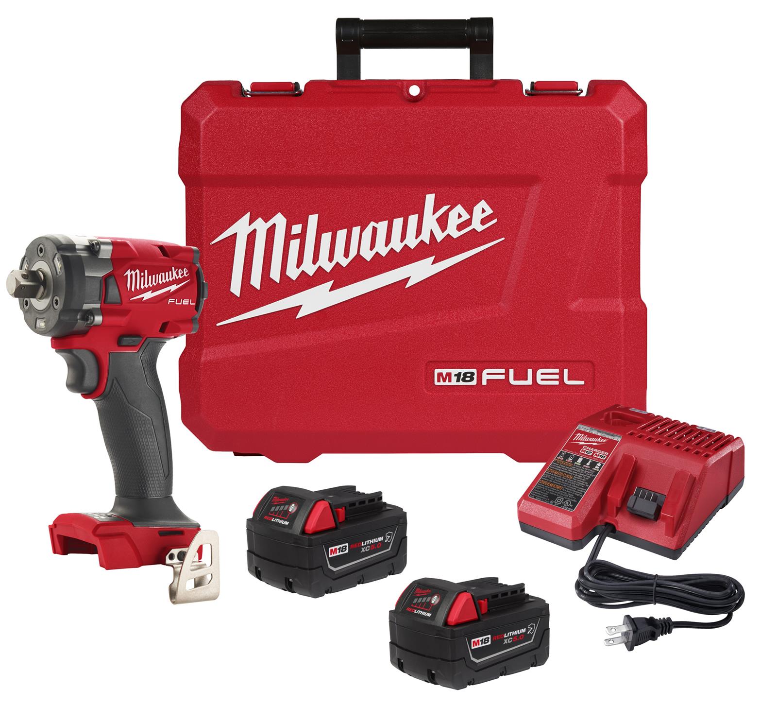 Milwaukee Tool 2855P-22R Milwaukee M18 FUEL 1/2 in. Compact Impact Wrenches - Intensery