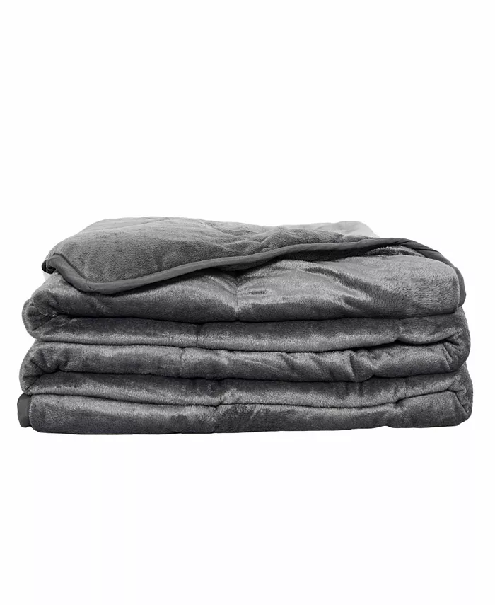 PUR CALM SILVADUR Antimicrobial Plush Mink Weighted Blanket， 12 lb - Intensery