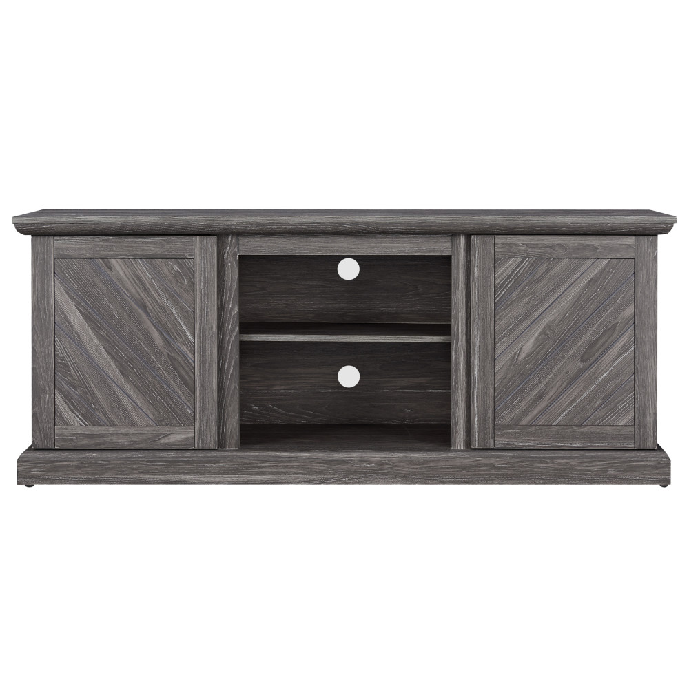 Hearthpro Media Console with Plank Style Doors - Intensery