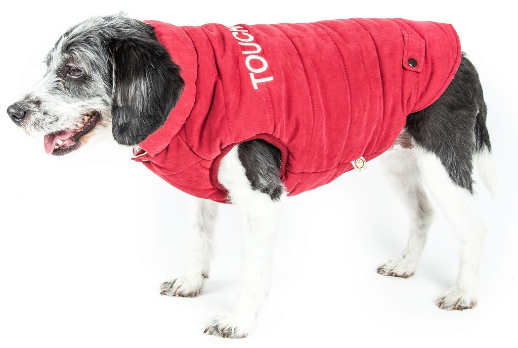 Touchdog Waggin Swag Reversible Insulated Pet Coat in Pink / White (X-Small) - Pet Life JKTD9PKXS - Intensery