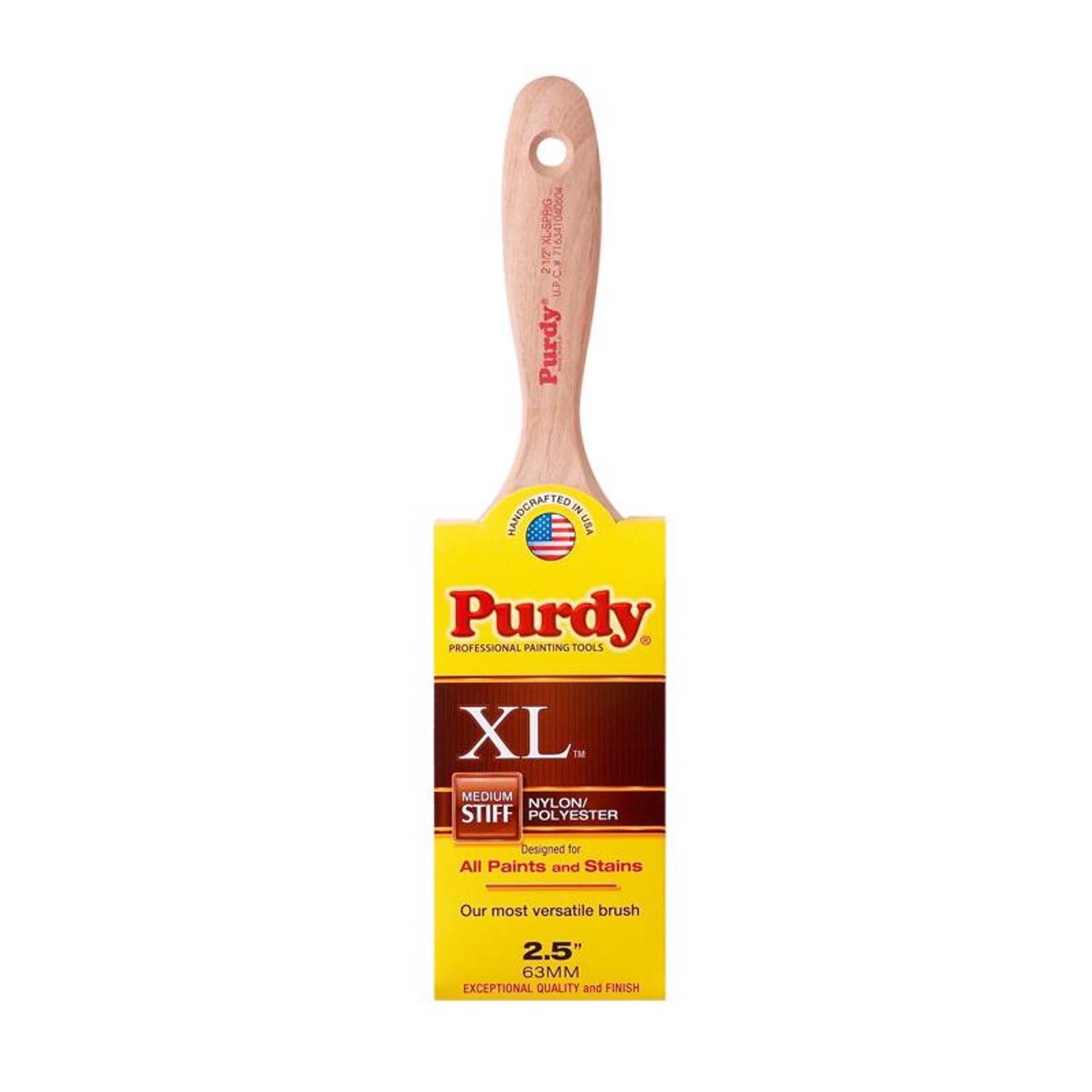 Purdy XL Sprig 2-1/2 in. Medium Stiff Flat Trim Paint Brush - Intensery
