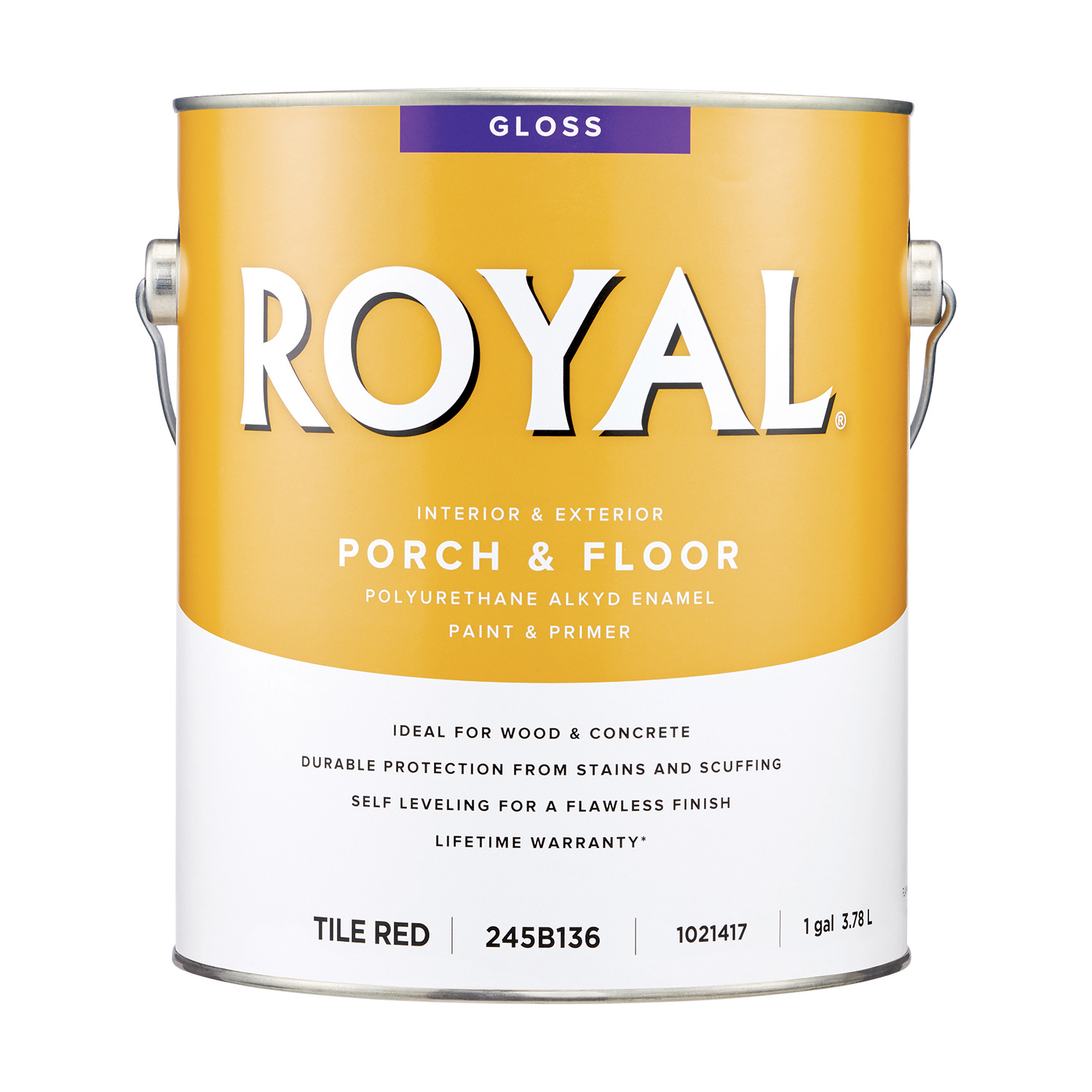 Royal Gloss Tile Red Porch \u0026 Floor Alkyd Enamel 1 gal - Intensery