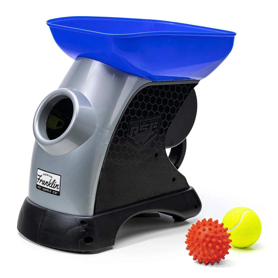 Pet Ready Set Fetch Automatic Tennis Ball Launcher Dog Toy – Official Size Tennis Ball Thrower – Interactive Toy, 90120X - Intensery
