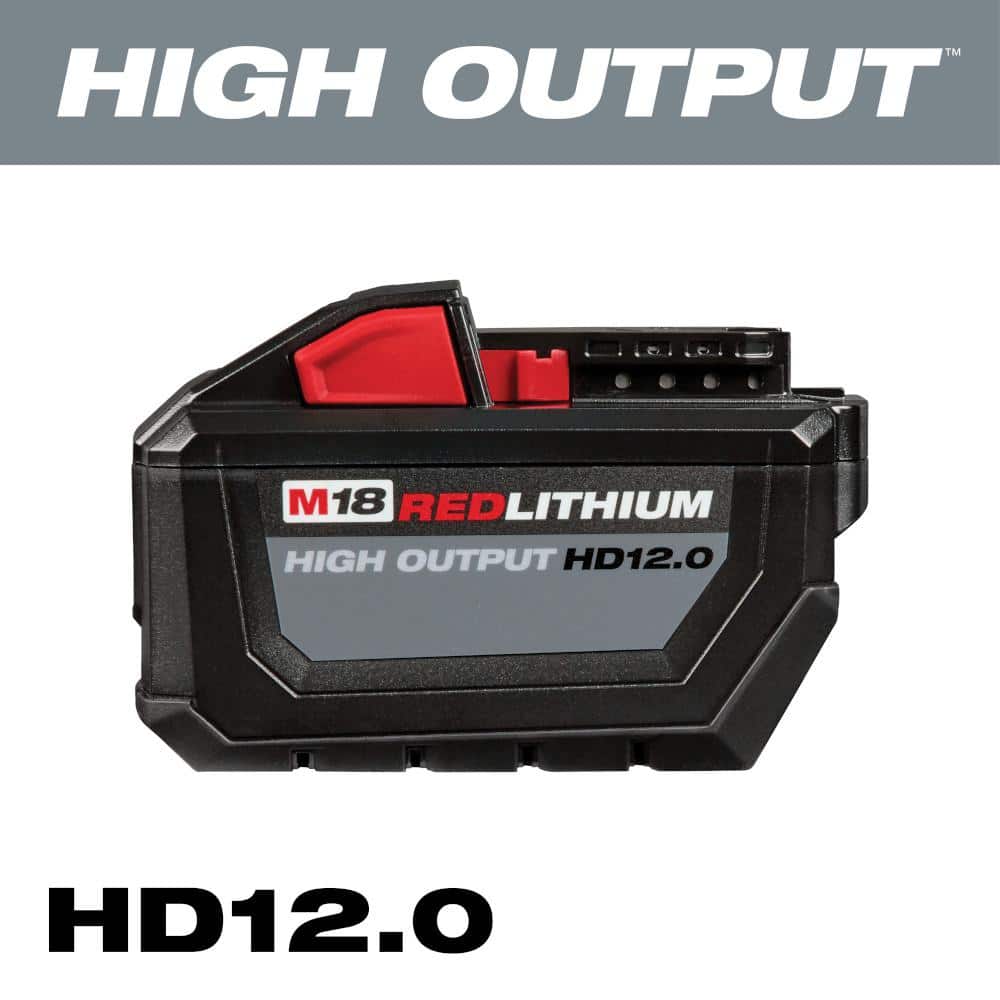 Milwaukee M18 18-Volt Lithium-Ion High Output 12.0Ah Battery Pack 48-11-1812 - Intensery