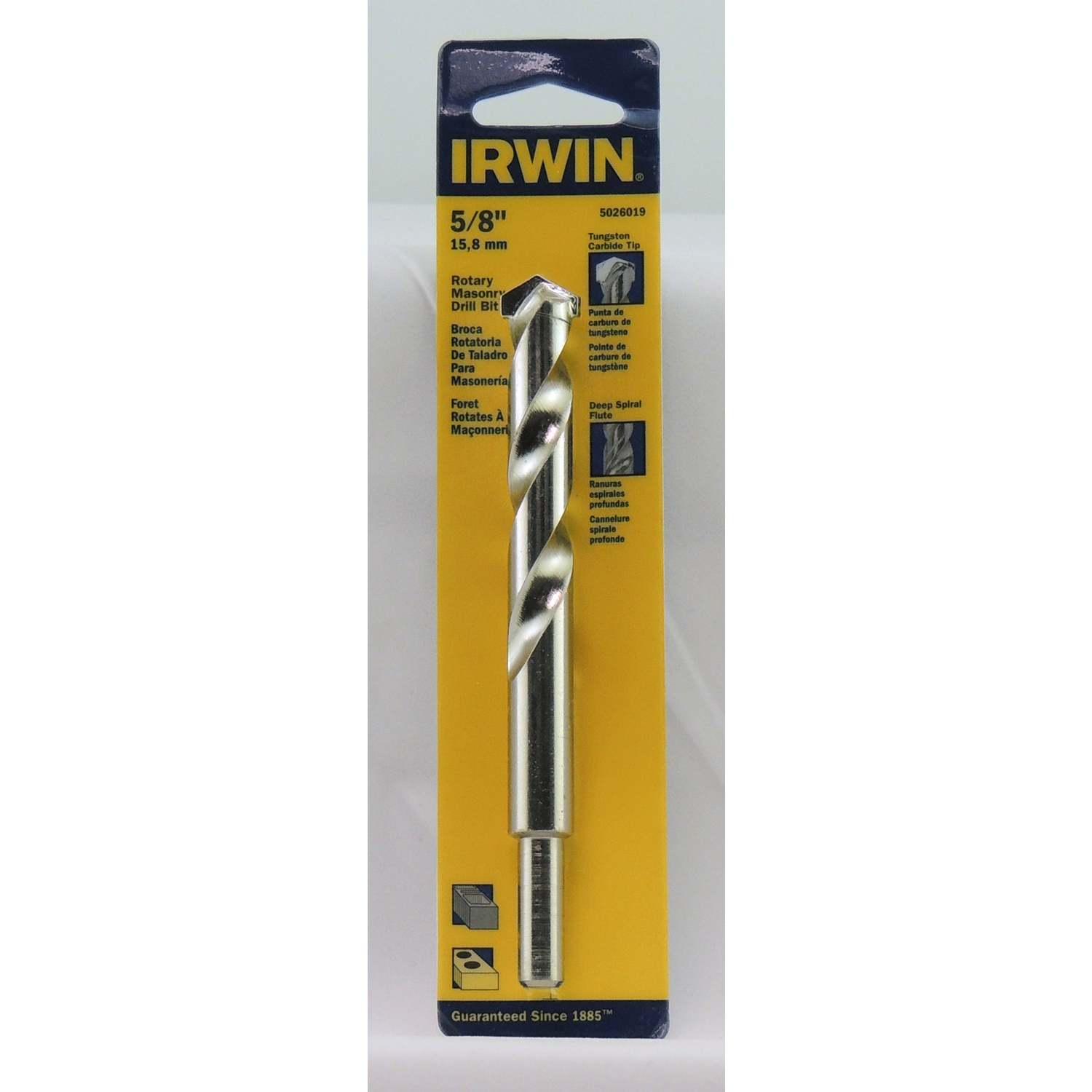 Irwin 5/8 in. X 6 in. L Tungsten Carbide Tipped Rotary Drill Bit 1 pc - Intensery