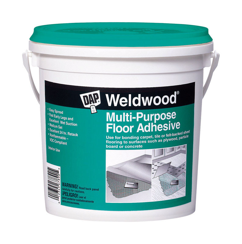 DAP Weldwood High Strength Synthetic Latex-Resins Floor Adhesive 4 gal - Intensery