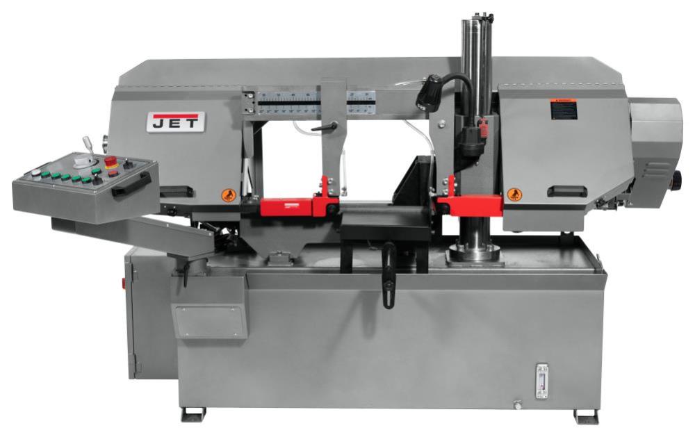 Jet Semi-Automatic Dual Column Bandsaw 12 x 20， 3HP， 230/460V， 3 Phase - Intensery