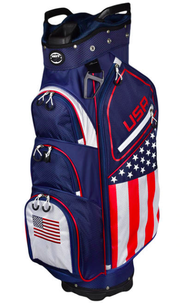Hot-Z Golf: USA Flag Cart Bag - USA - Intensery