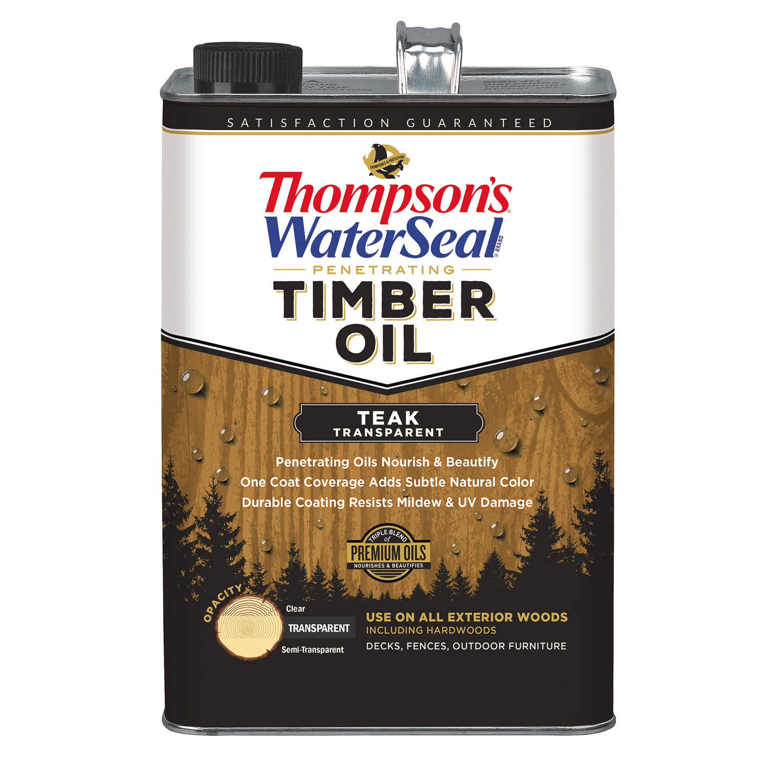 Thompson\u0027s WaterSeal Penetrating Timber Oil Transparent Teak Penetrating Timber Oil 1 gal - Intensery