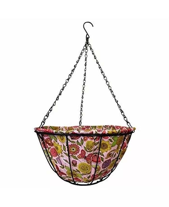 Gardener's Select 141424 Hanging Basket w Fabric Coco Liner， 14in - Intensery
