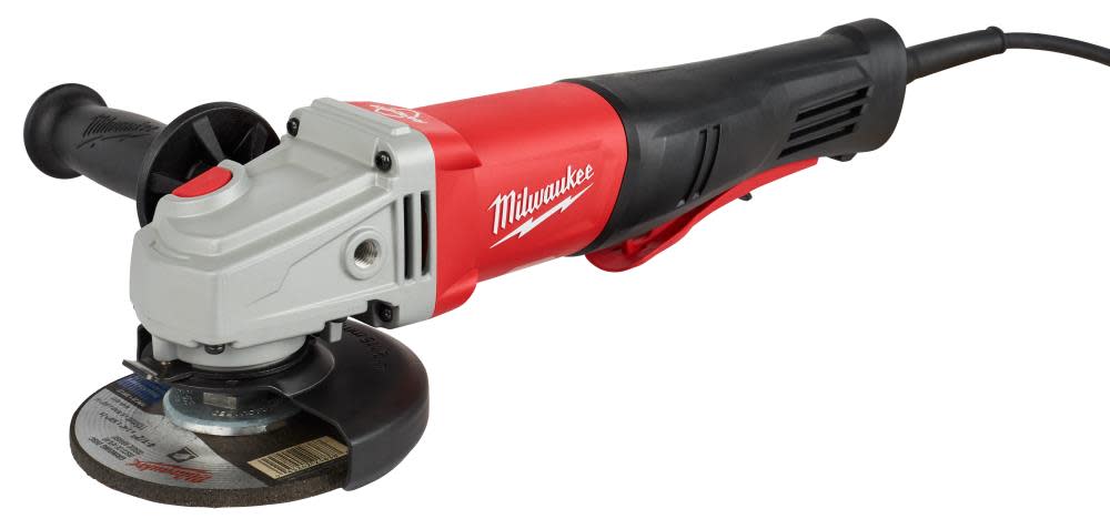 11Amp 4-1/2In5In Braking Grinder with No-Lock Paddle Switch - Intensery