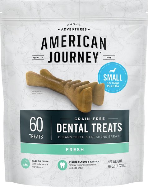American Journey Small Grain-Free Fresh Dental Dog Treats - Intensery