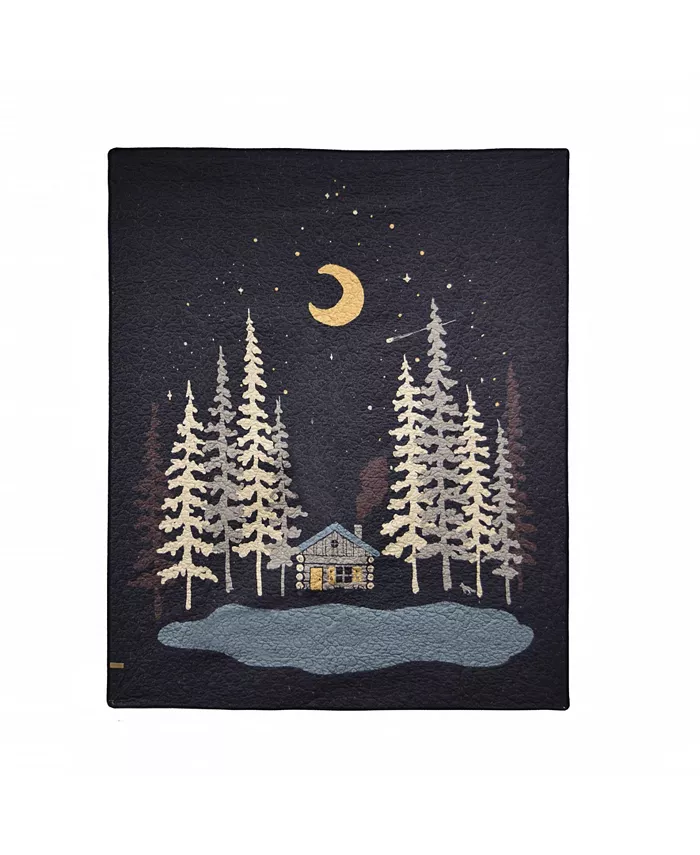American Heritage Textiles Moonlit Cabin Throw - Intensery