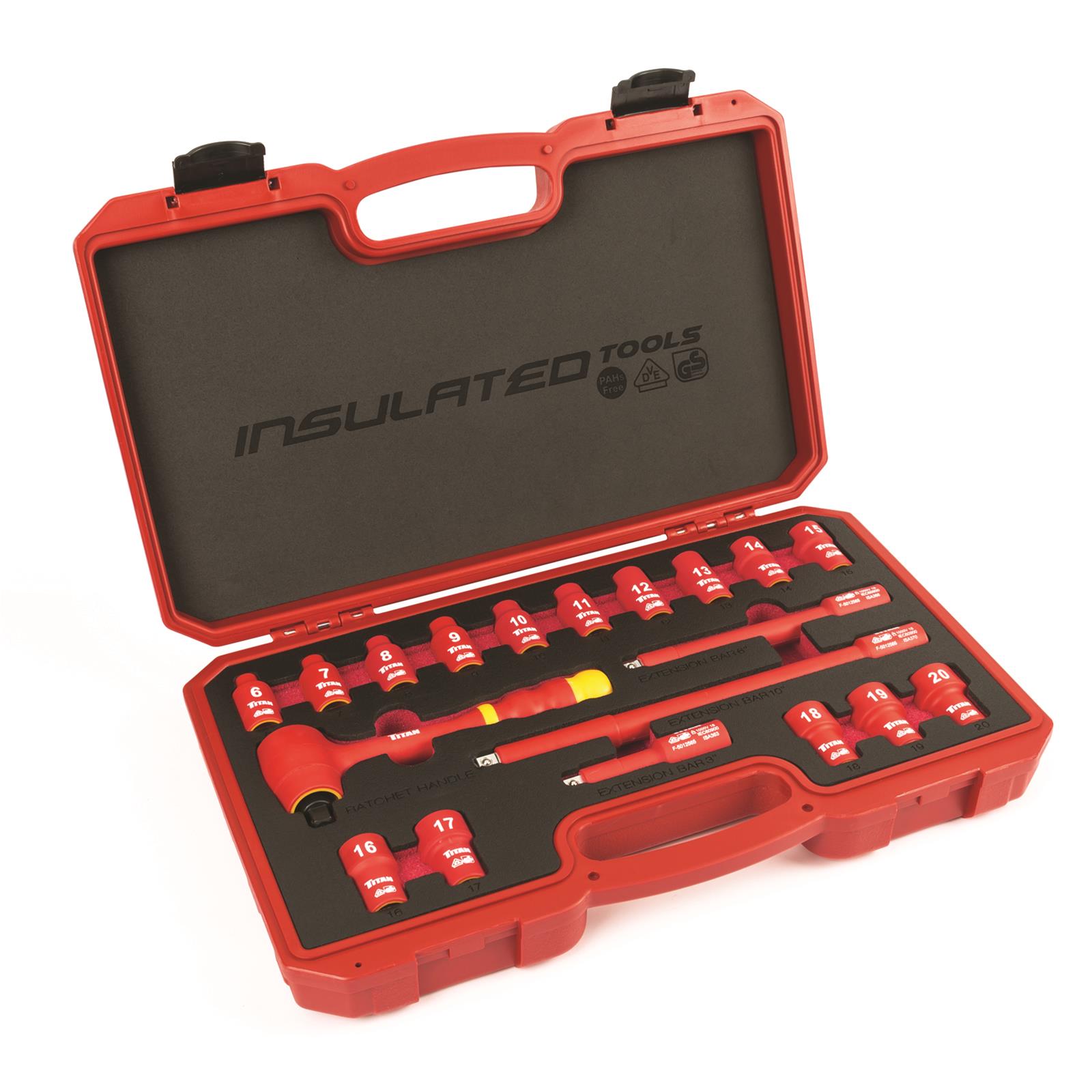 Titan Tools 68100 Titan VDE Insulated Socket Sets - Intensery