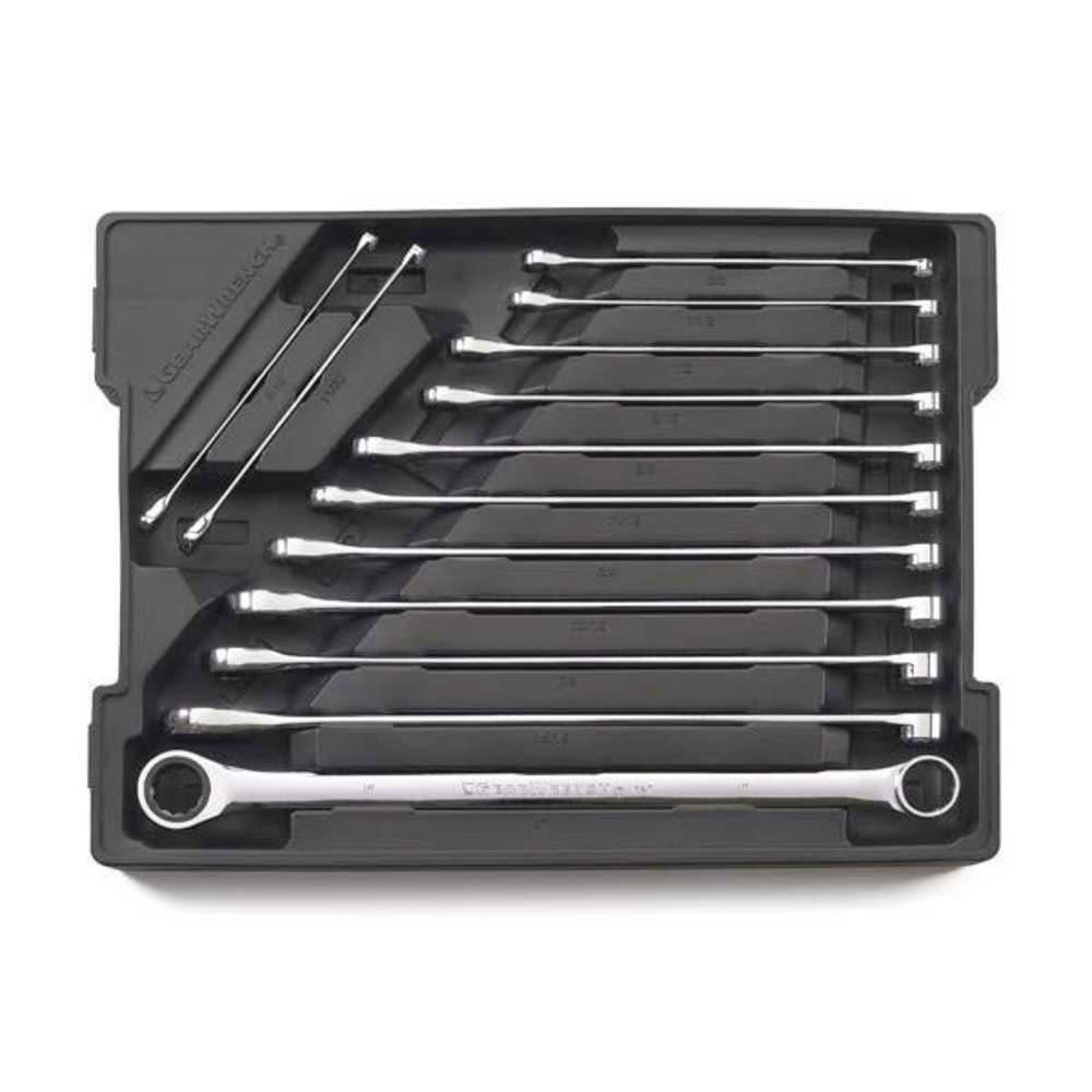 GEARWRENCH 13 Pc 12 Point XL GearBox Double Box Ratcheting SAE Wrench Set 85999 from GEARWRENCH - Intensery