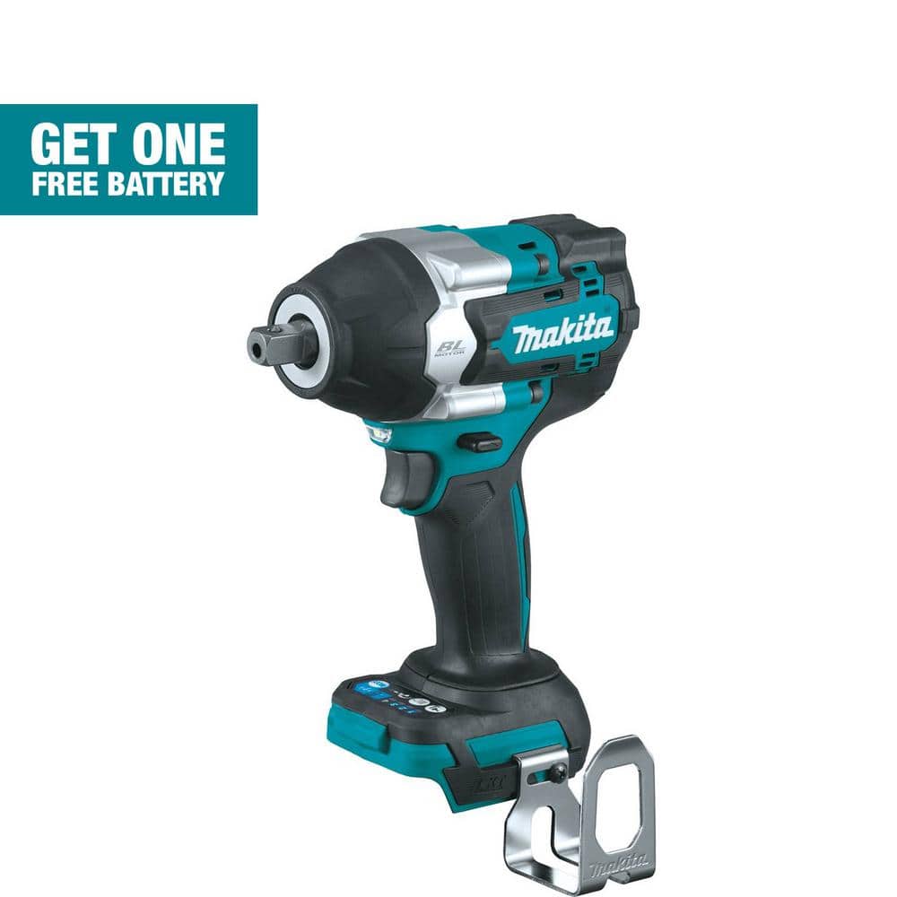 Makita 18V LXT Lithium-Ion Brushless Cordless 4-Speed Mid-Torque 1/2 in. Impact Wrench w/ Detent Anvil (Tool Only) XWT18Z - Intensery