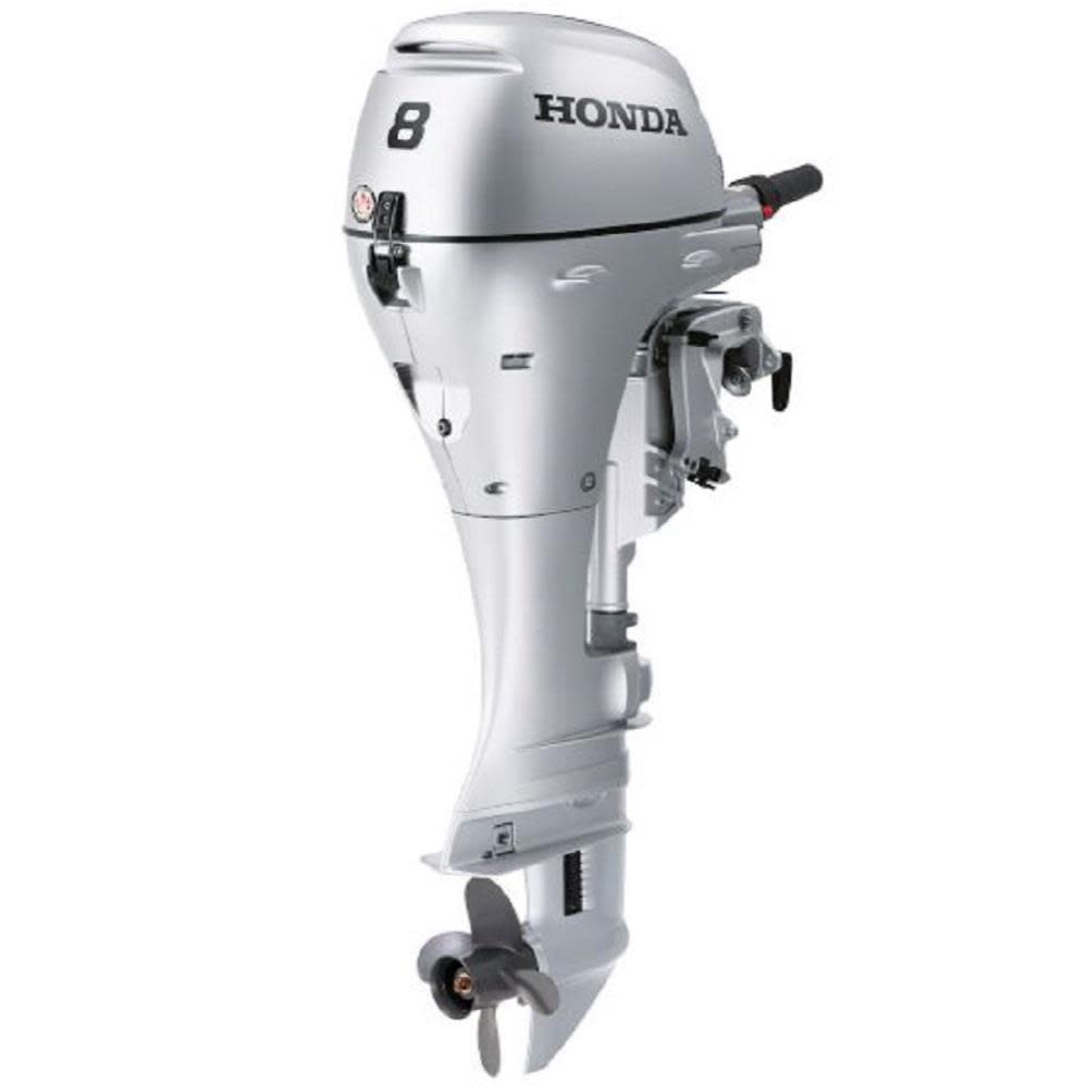 8 HP 4-Stroke Outboard Motor with Throttle Grip and Power Tilt - Intensery