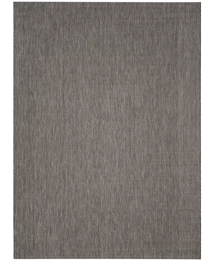 Safavieh Courtyard Black and Beige 9' x 12' Outdoor Area Rug - Intensery