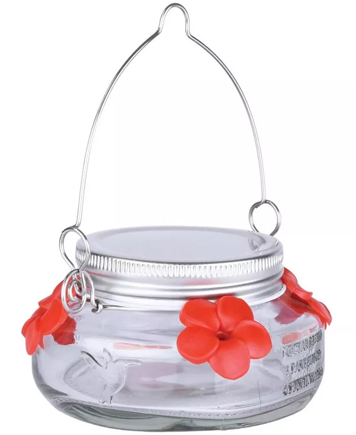 Nature's Way Bird Products Llc Natures Way Bird Products MJF1 Mason Jar Hummingbird Dish Feeder - Intensery
