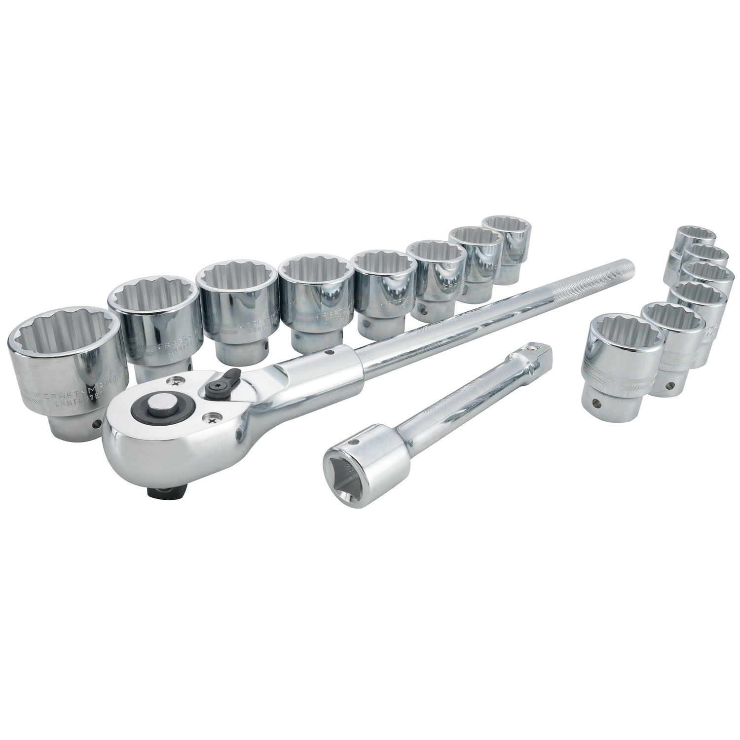 Craftsman 3/4 in. drive SAE 12 Point Socket and Ratchet Set 16 pc - Intensery