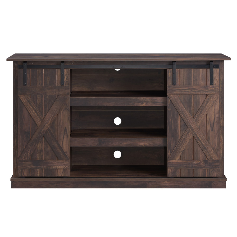 Hearthpro Barn Style Media Console with Rolling - Intensery