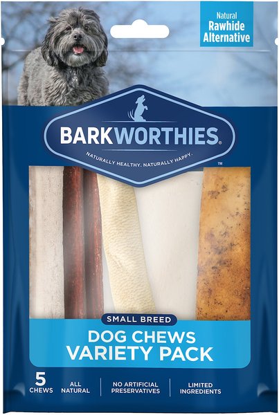 Barkworthies Small Breed Variety Pack Natural Dog Chews - Intensery