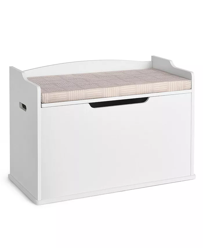 Costway Wooden Toy Box Kids Storage Chest Lift Top Bench Seat - Intensery