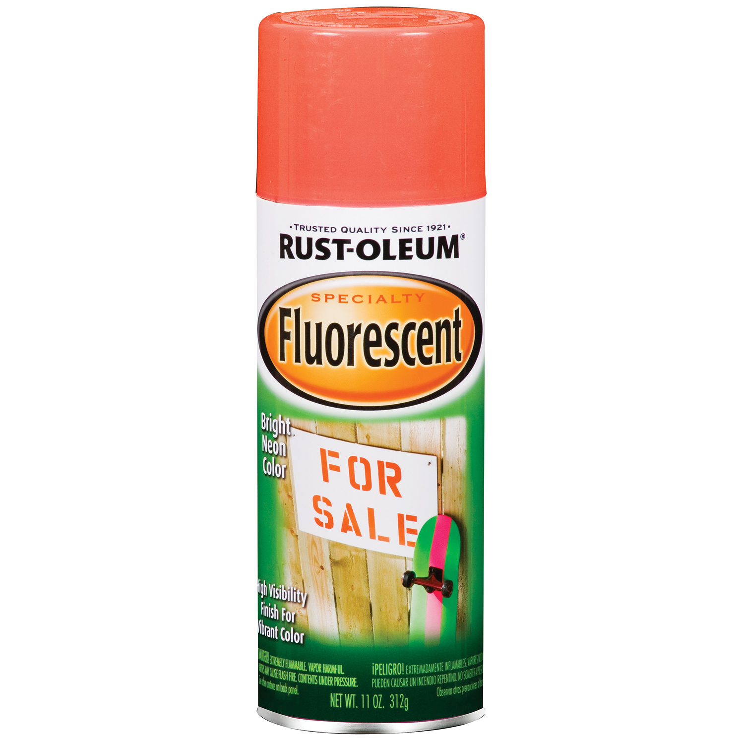 Rust-Oleum Specialty Fluorescent Red-Orange Spray Paint 11 oz - Intensery