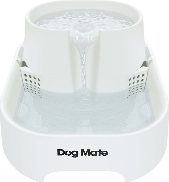 Dog Mate Large Fresh Water Plastic Dog and Cat Fountain， 192-oz - Intensery