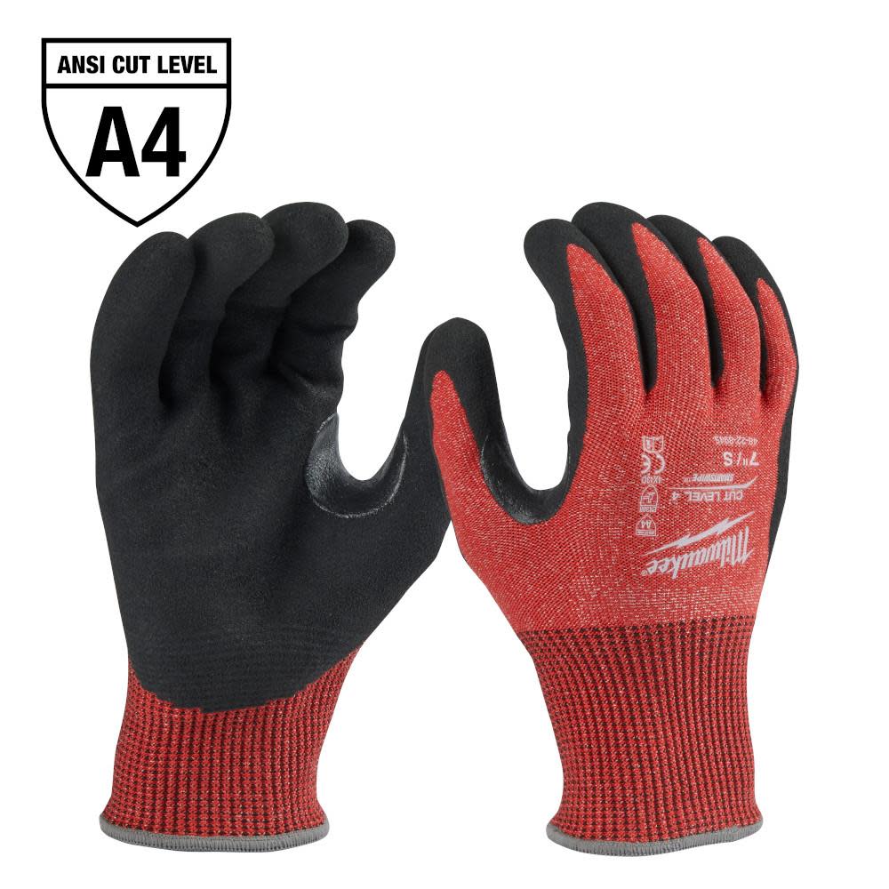 12 Pair Cut Level 4 Nitrile Dipped GlovesS - Intensery