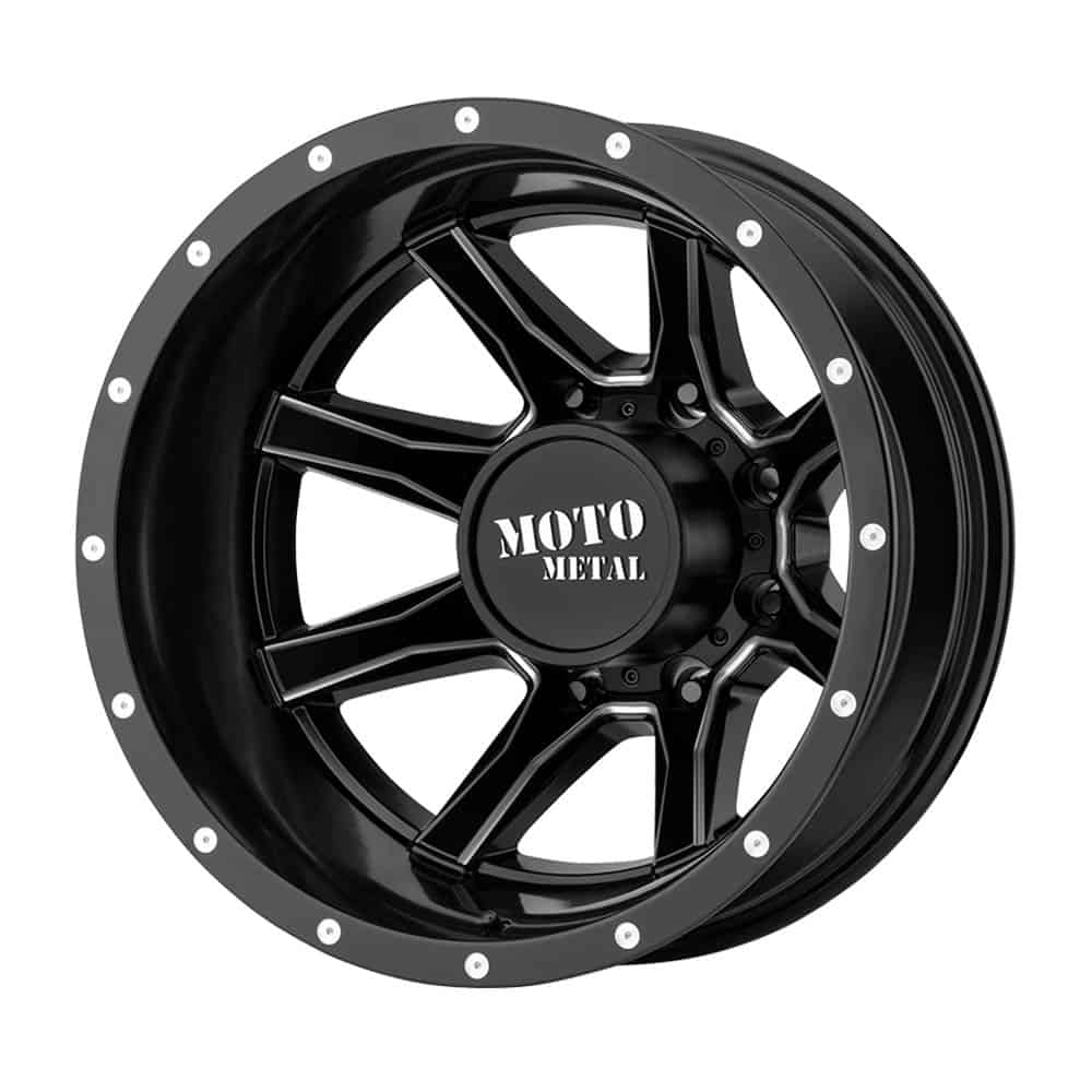 Moto Metal MO995 MO995 17X6.5 8X210 S-BLK MILL -140MM - Intensery