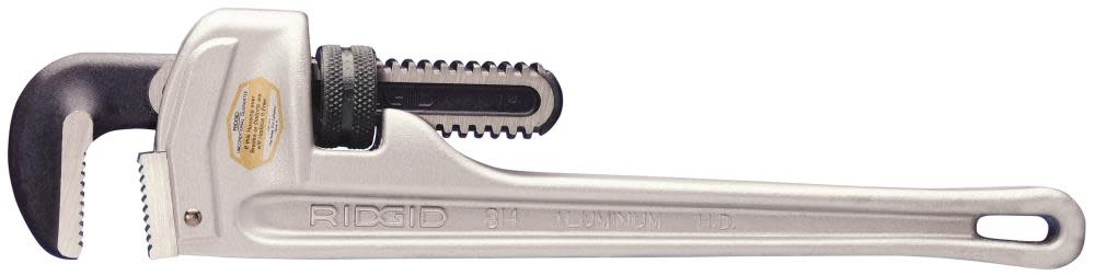 Ridgid 812 12 In Aluminum Straight Pipe Wrench 47057 from Ridgid - Intensery