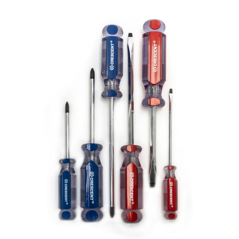 6 Pc Phillips® Slotted Acetate Screwdriver Set - Intensery