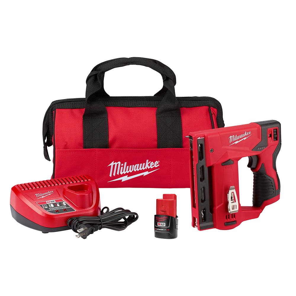 Milwaukee M12 3/8 in. Crown Stapler Kit 2447-21 from Milwaukee - Intensery