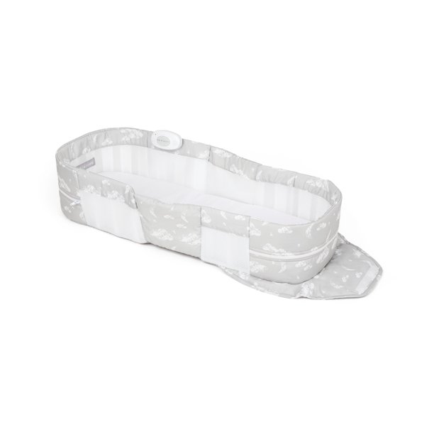 Baby Delight Snuggle Nest Harmony Infant Portable Lounger， BD03050， Silver Clouds - Intensery