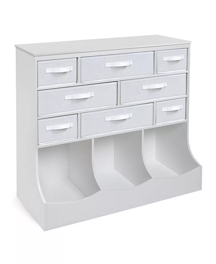 Badger Basket Storage Station With Eight Baskets And Three Bins - Intensery