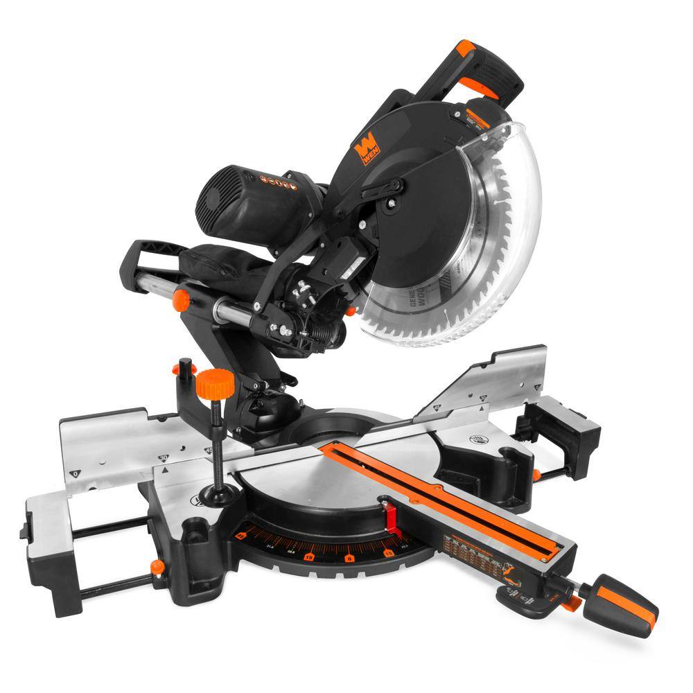 Wen 12 in. 15 Amp Dual Bevel Sliding Compound Miter Saw With Laser - Intensery