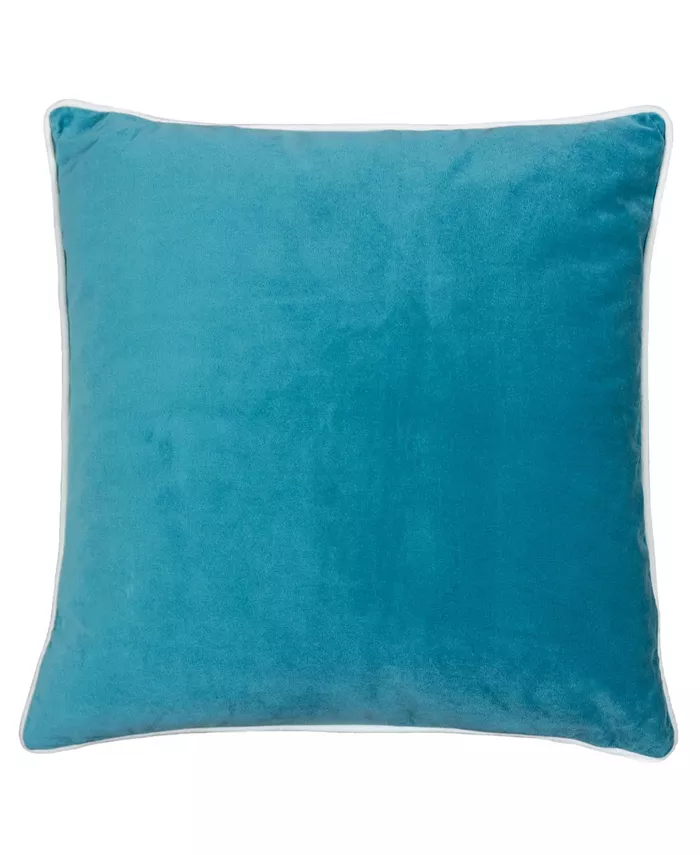 Homey Cozy Skylar Velvet Square Decorative Throw Pillow - Intensery