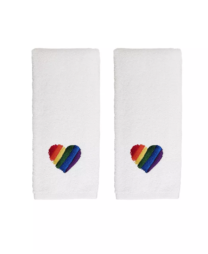 Avanti Heart Hand Towel Set， 2 Piece - Intensery