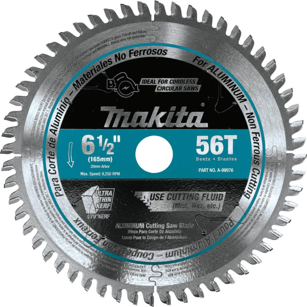6-1/2 56T Carbide-Tipped Cordless Plunge Saw Blade - Intensery