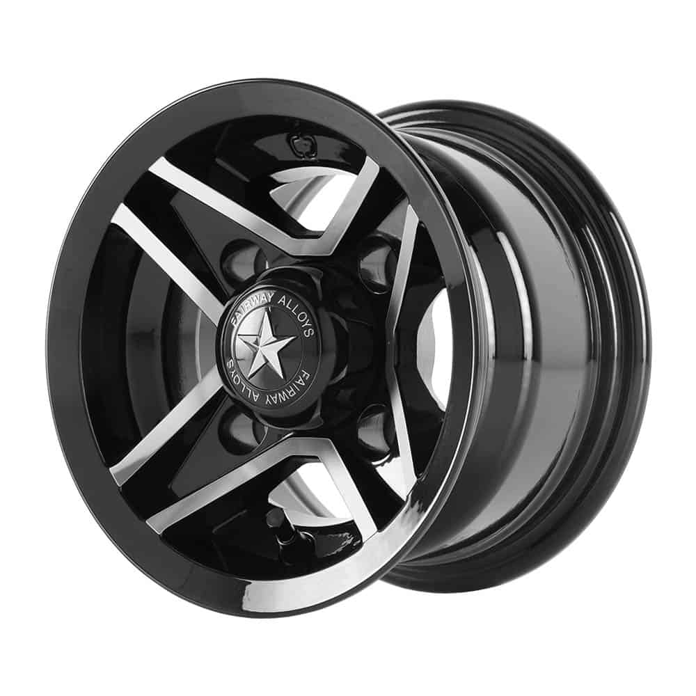 Fairway Alloys FA127 DIVOT FA127 8X7 4X4.0 G-BLK MACH 00MM - Intensery