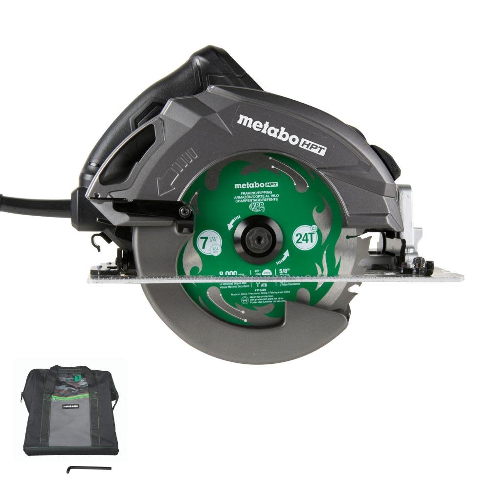7-1/4 Inch Rip Max Pro Grade 15 Amp 6800 rpm Circular Saw with Brake - Intensery