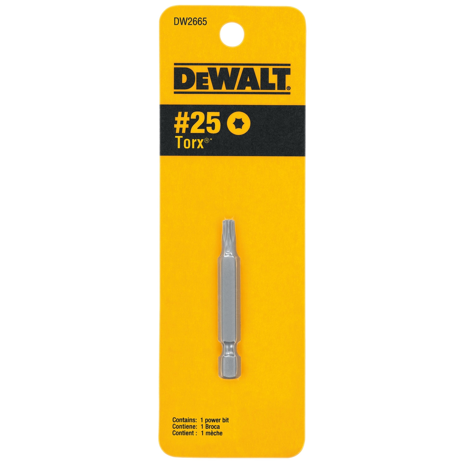 DeWalt Torx Star #25 X 2 in. L Power Bit Heat-Treated Steel 1 pc - Intensery