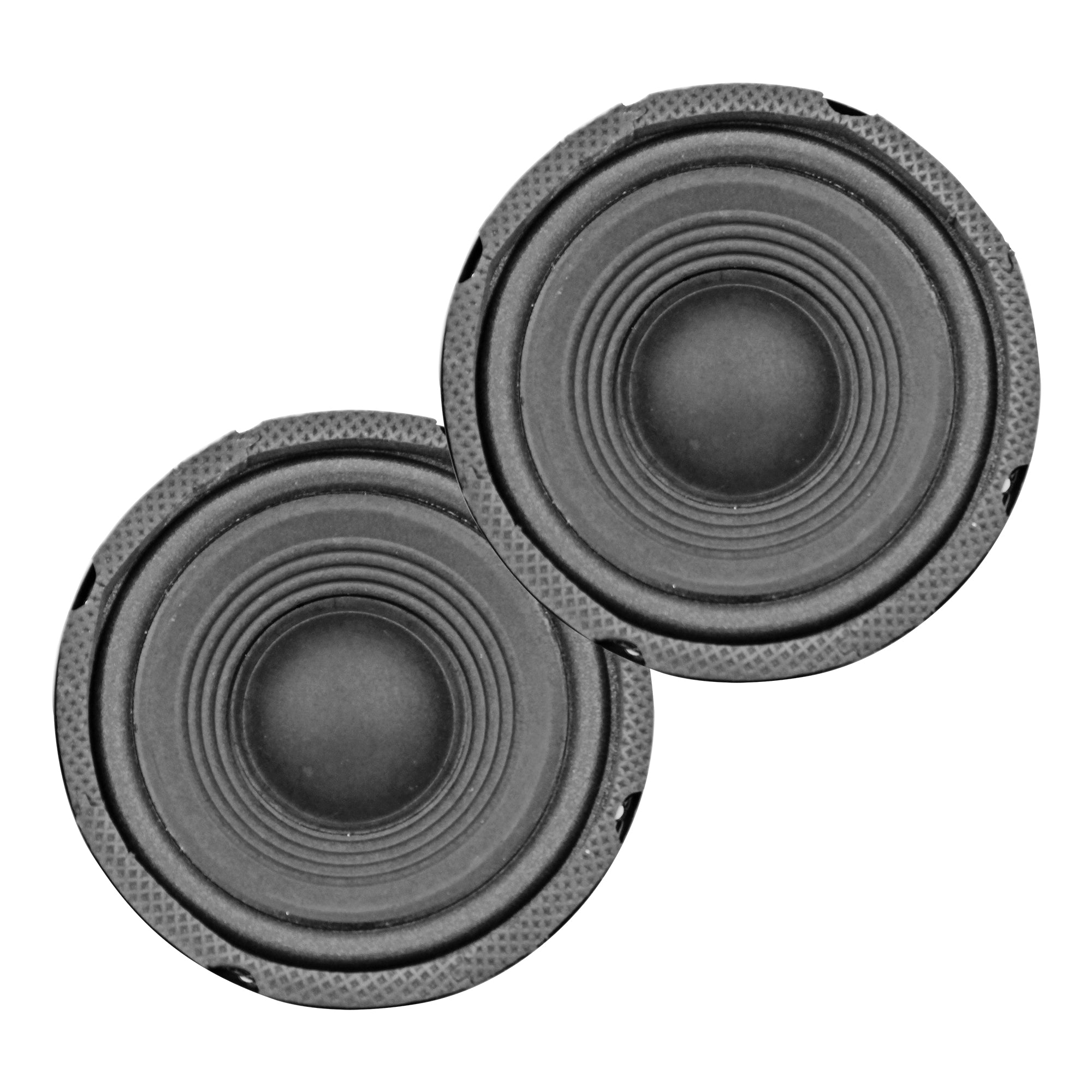 5 Core Mid Range Speaker System for Car 2 Pack Black| Pro Series 200W 5