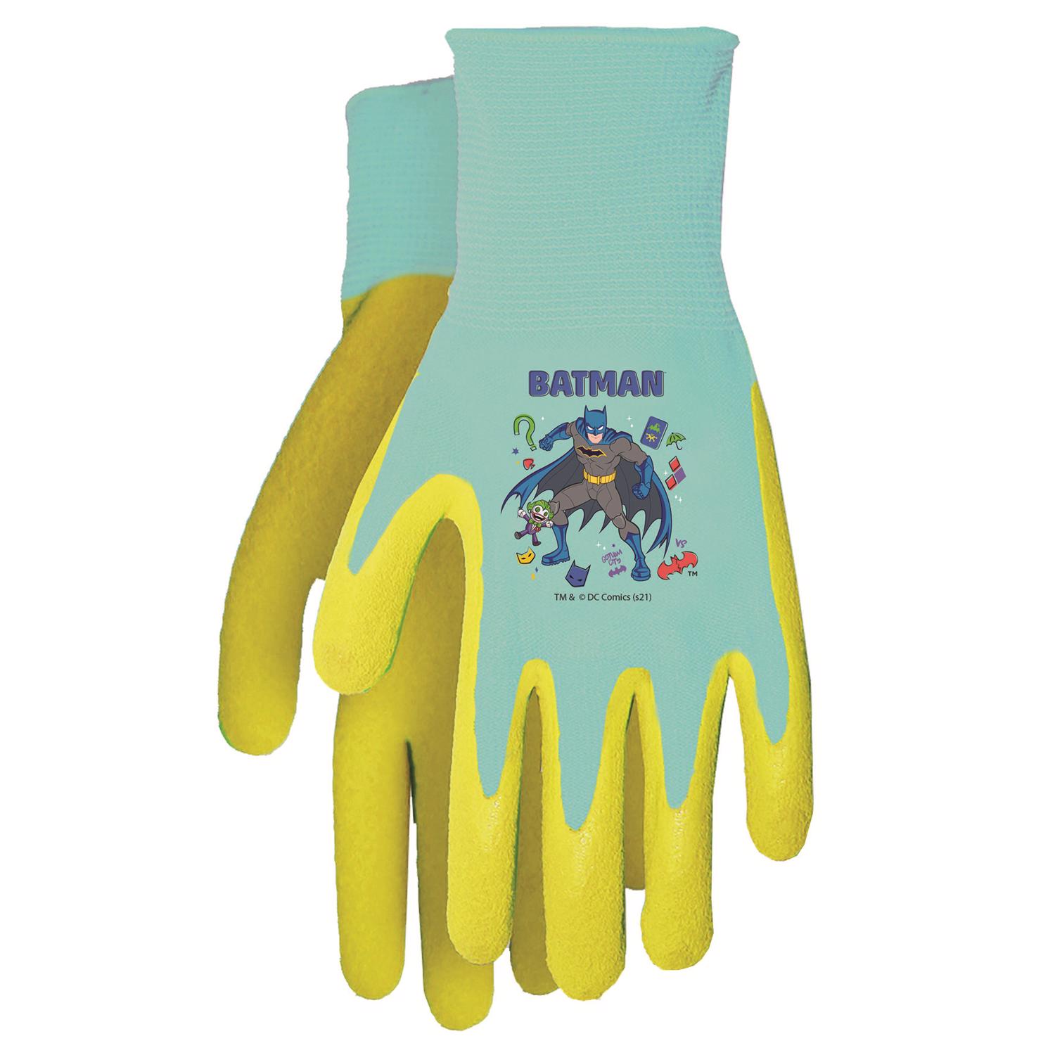 MidWest Quality Gloves Warner Bros Child\u0027s Outdoor Gardening Gloves Black/Yellow Youth 1 pair - Intensery