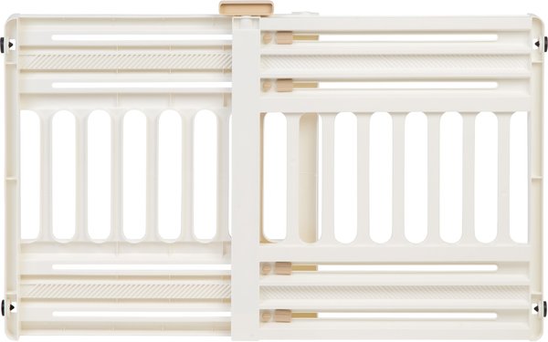 IRIS USA Expandable Dog Gate， 24-39-in， White - Intensery