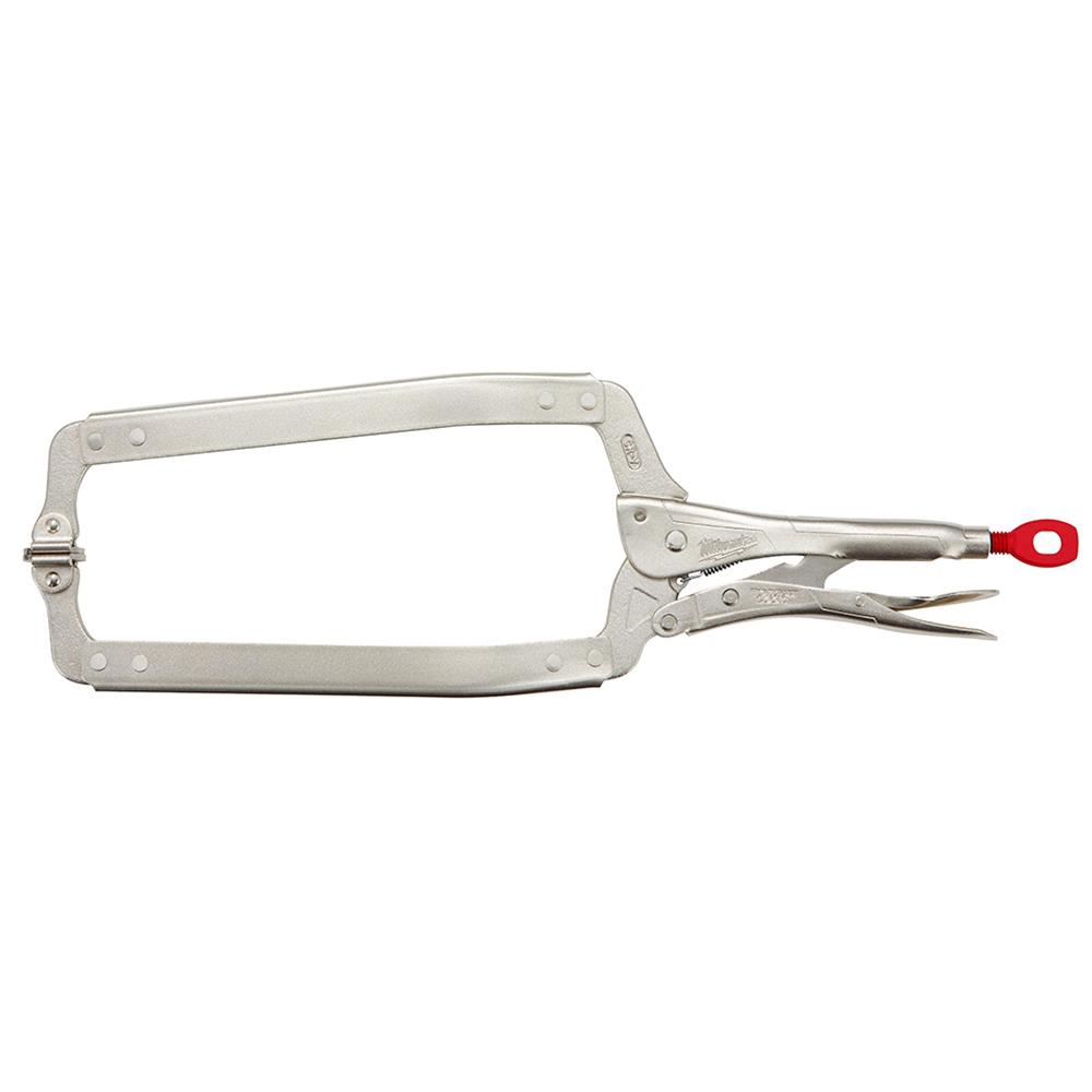 Milwaukee Tool 48-22-3520 Milwaukee TORQUE LOCK Locking C-Clamp Pliers with Swivel Jaws - Intensery