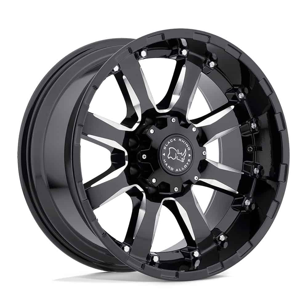 Black Rhino BRSRA 17X9 6X5.5 G-BLK-MILL -12MM - Intensery